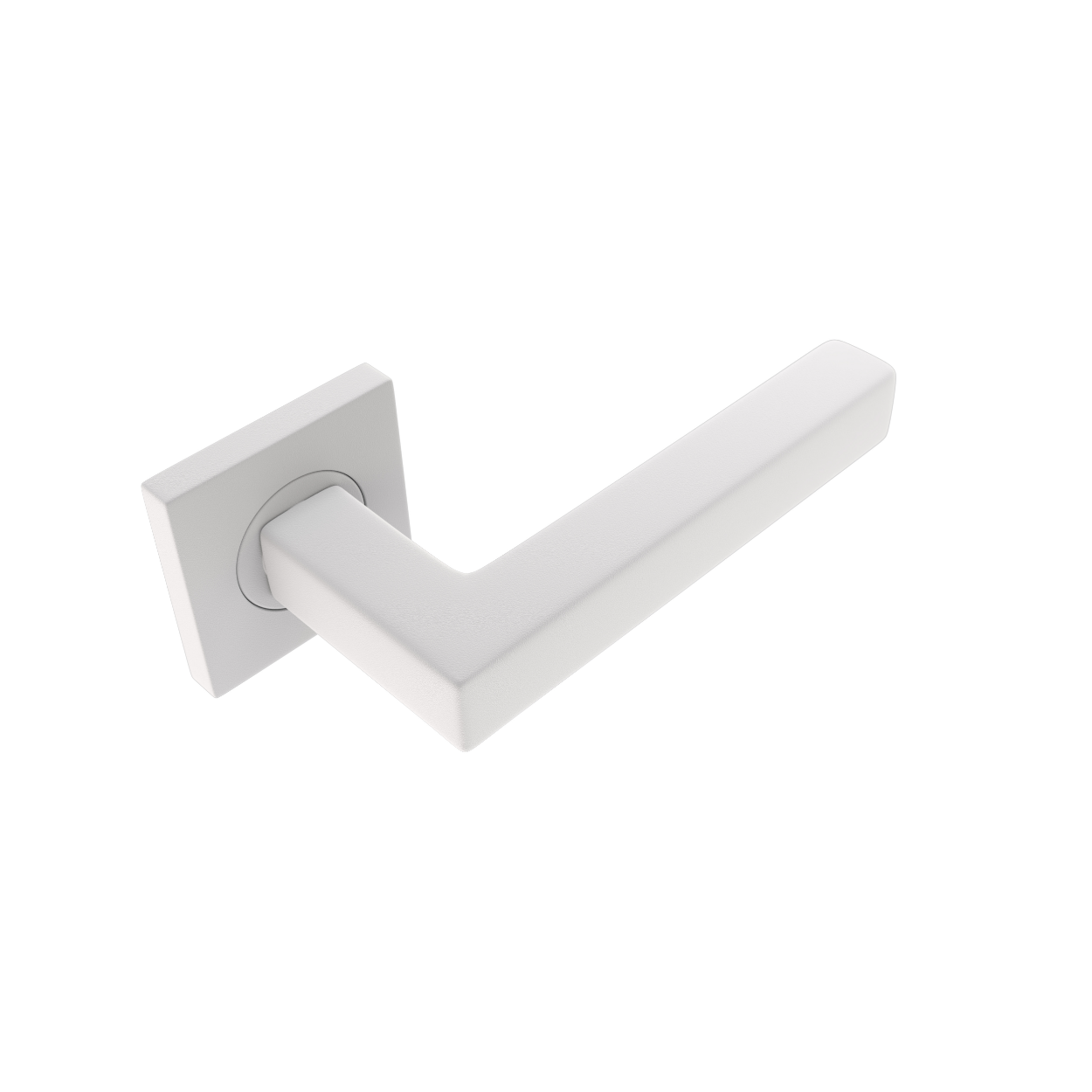 Sluitwerkpakketten met Deurkruk Squared 16 Regular Wit
